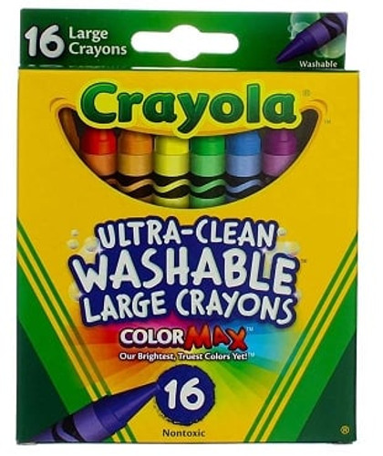 Crayons 16Pk-Washable/Large