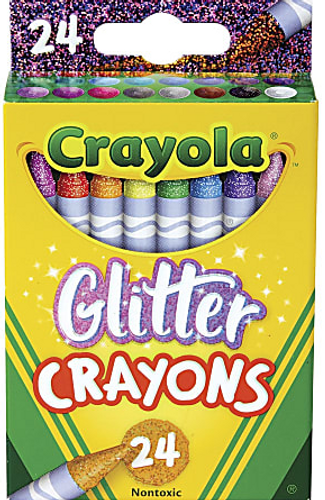 Crayons 24Pk-Glitter