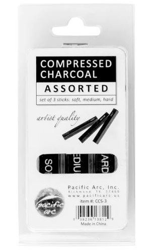 Compressed Charcoal Assorted 3Pk