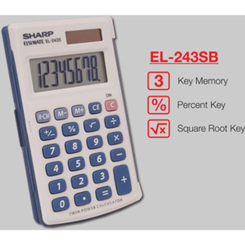 Calculator Sharp Twin Power-Hand-Held 8 Digits