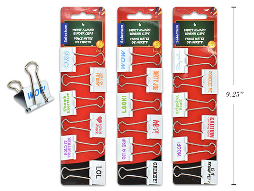 Clips-Merit Award School 6Pk