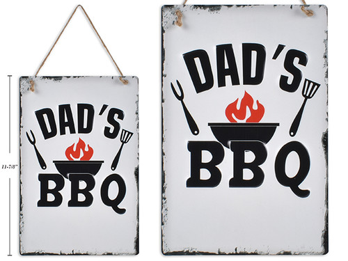 Hanging Dads BBQ Sign
