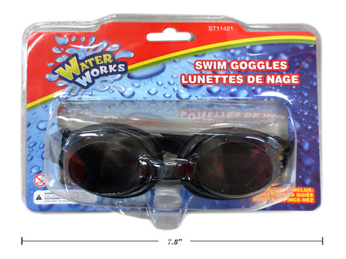 Swim Googles w/Ear Plugs & Nose Clip