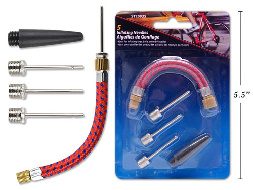Bicycle Inflating Needles Set 5 Pieces