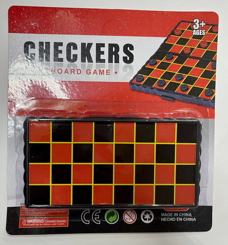 Checkers Board Game (Ages 3+)