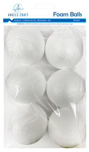 Foam Balls 2.5" 6Pk