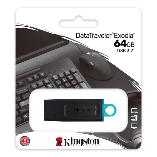 Pen Drive-64GB USB 3.2 (Kingston)