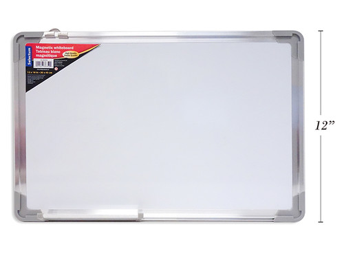Dry Erase Board w/Aluminum Frame/Magnetic  12" x 18"