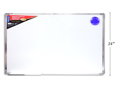 Dry Erase Board w/Aluminum Frame/Magnetic 36" x 24"