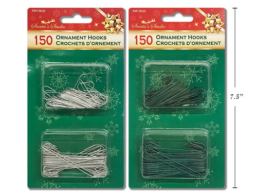 Ornament Xmas Hook 150pk (MOQ:8)