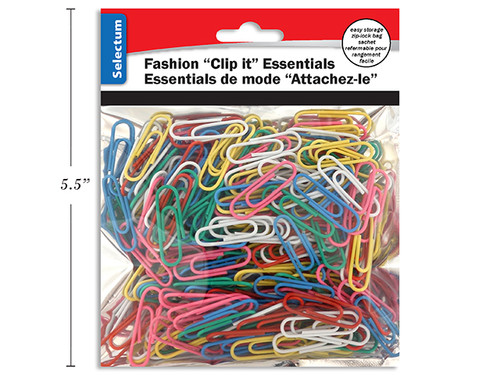 Paper Clips #1 Assorted Colors 250Pk