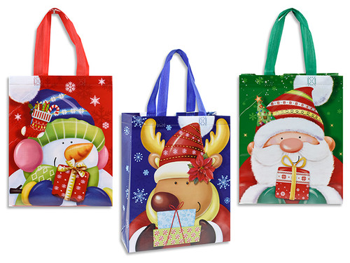 Bag Xmas Printed Non-Woven 12-5/8in x 10in (MOQ:12)