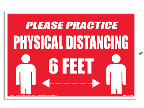 Sign-Physical Distancing 6 Feet (#843867)