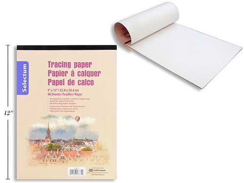 Tracing Paper Pad 9"x 12" 40 Sheets