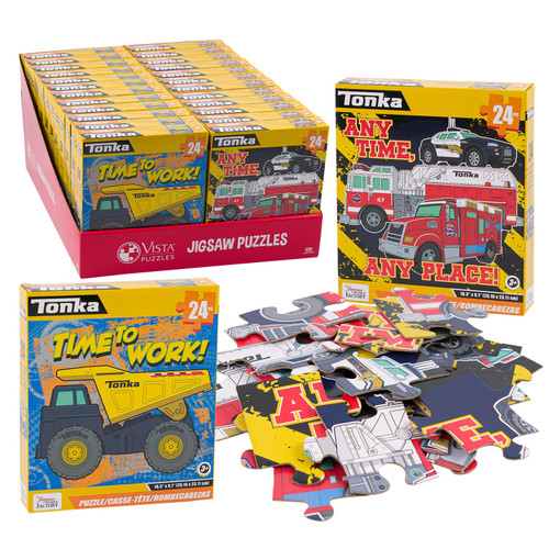 Puzzle-Tonka Trucks 24 Pieces