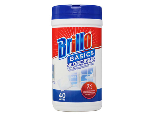 Brillo Glass Cleaner Wipes, 40 Wipes