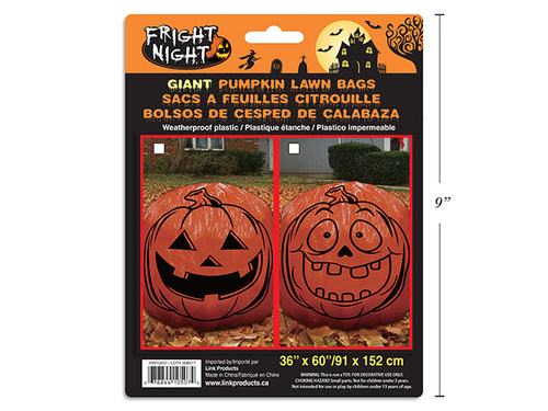 Leaf Bag Giant Pumpkin 36in x 60in (MOQ:12)