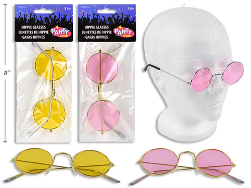 Hippie Tinted Party Glasses.(MOQ:12)