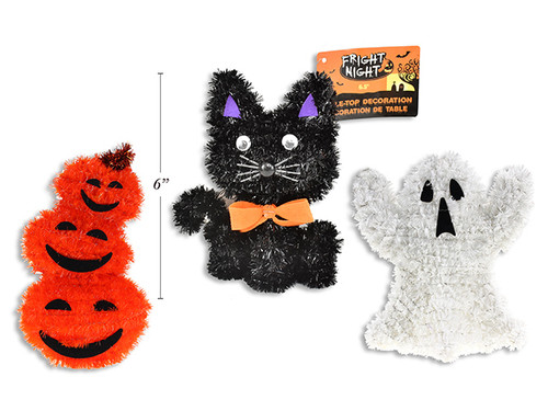 Tinsel Table-Top H'ween Hanging Decoration.(MOQ:12)
