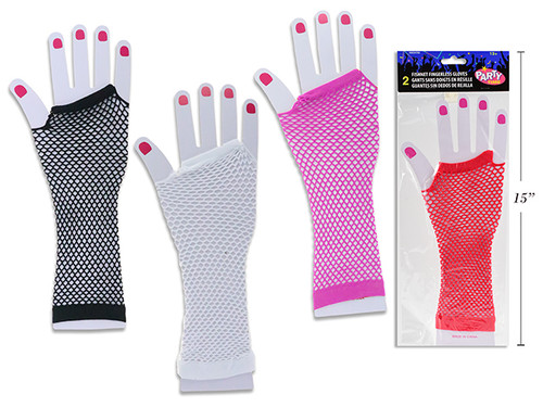 Gloves Fishnet Fingerless (MOQ:12)