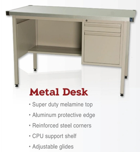 TruMove Metal Desk