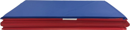 Kindermat 1" x 19" x 45"  4 Sections/Red-Blue