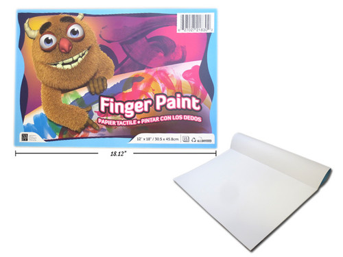 Finger Paint Pad 12" x 18" 15 Sheets