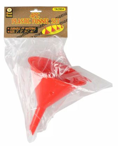 Funnel Set-Plastic 4Pk