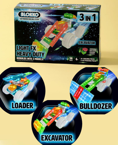 Blokko Light Up 3 in 1 Light FX- Heavy Duty (Ages 6+)