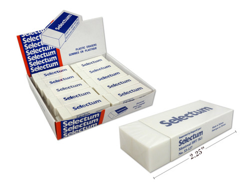 Eraser w/Sleeve White-Premium