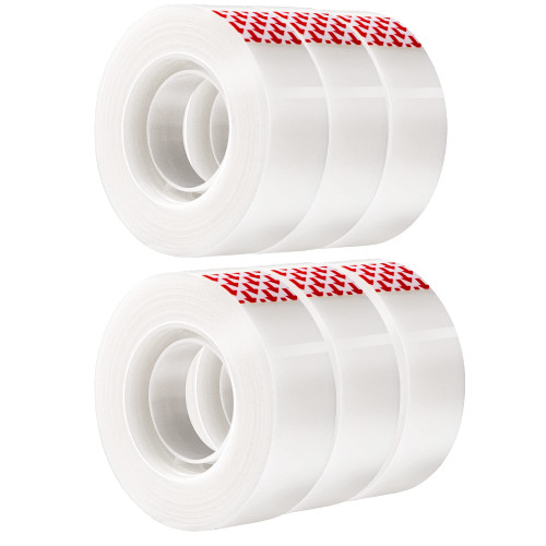 Tape 3/4" Clear 6Pk