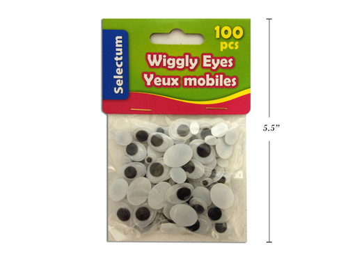 Eyes-Oval/Black 100Pk