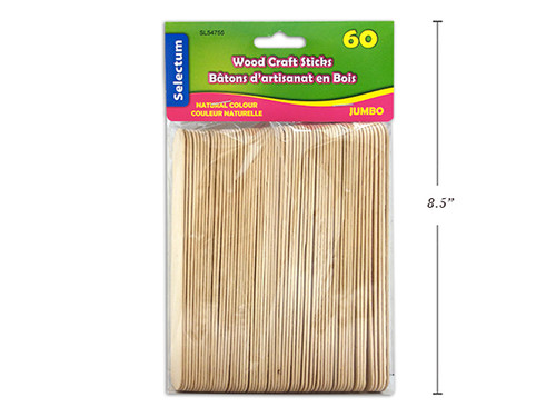 Craft Sticks Natural-Jumbo 60Pk