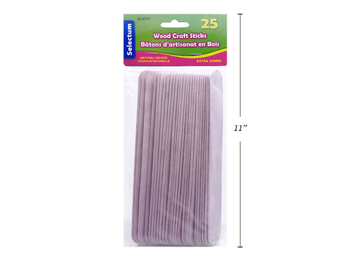 Craft Sticks Natural-Jumbo/Xtra 25Pk