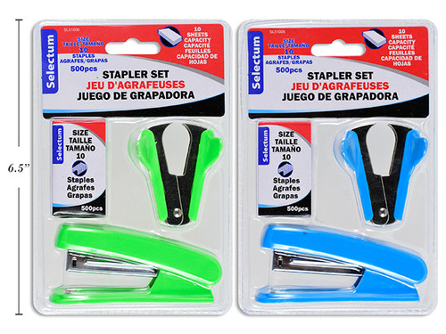 Stapler Set w/Clip Remover and Staples