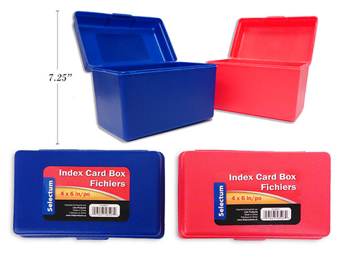 Index Cards Box 4"x 6" Assorted Colors