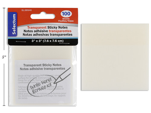 Sticky Notes-Transparent 100 sheets