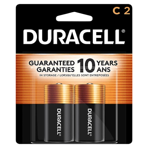 Batteries Duracell C-2Pk