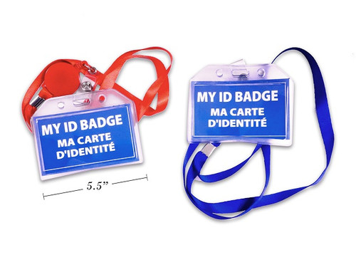 ID Badge Holder on Landyard w/Extension Reel B/C