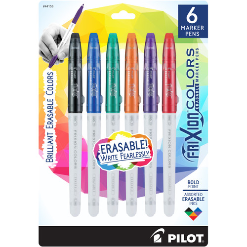 Markers Frixion-Assorted Colors 6Pk