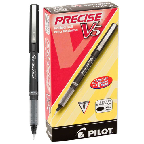 Pen Precise V5-Xtra Fine 12Pk  (Select Colors)