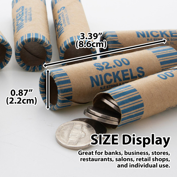 Coin Wrapper-Nickel Rolls 36ct.