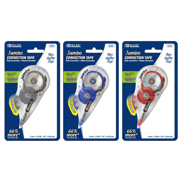 Correction Tape Jumbo w/Grip (5 mm x 394")