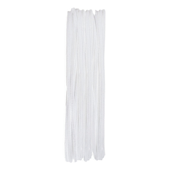Chenille-White 12" 25ct.
