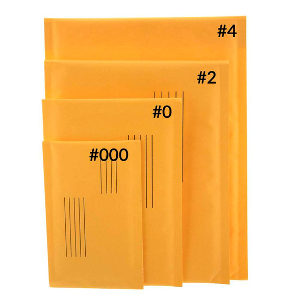 Bubble Mailers-Self-Seal 4"x 7.25" (#000) 5Pk