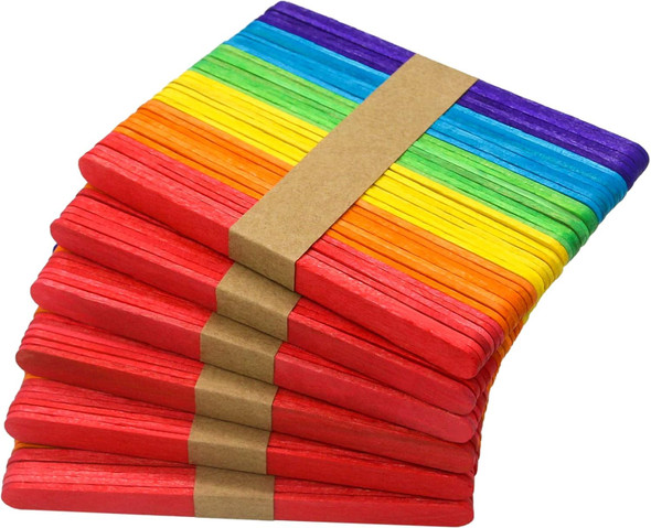 Craft Sticks Colored 4.53 x 39" 100ct.