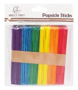 Craft Sticks Colored 4.53 x 39" 100ct.