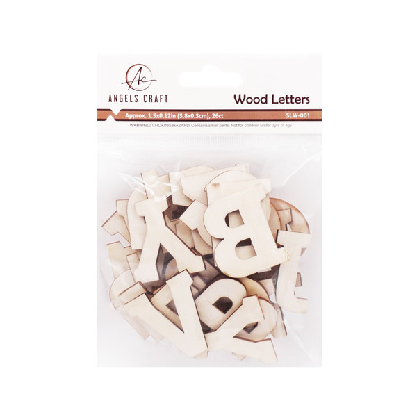 Craft Letters Natural 1.5 x 12" 26ct.