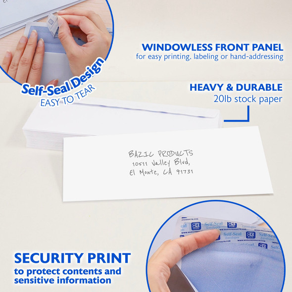 Envelopes White #10 Security/Self Seal 40ct.