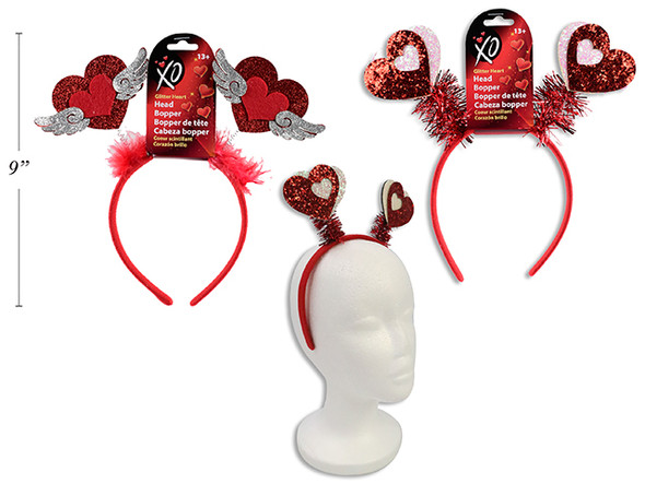 Headbopper V'tine Glitter Felt Heart  (Pre-Order)
